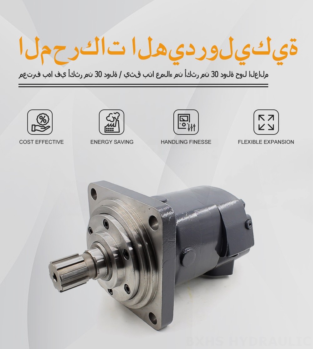 محرك هيدروليكي سايكلويدي BM6_Cycloid Hydraulic Motor-2 ٢٤٥ سم مكعب/د ١٥٠ لتر/دقيقة محرك هيدروليكي